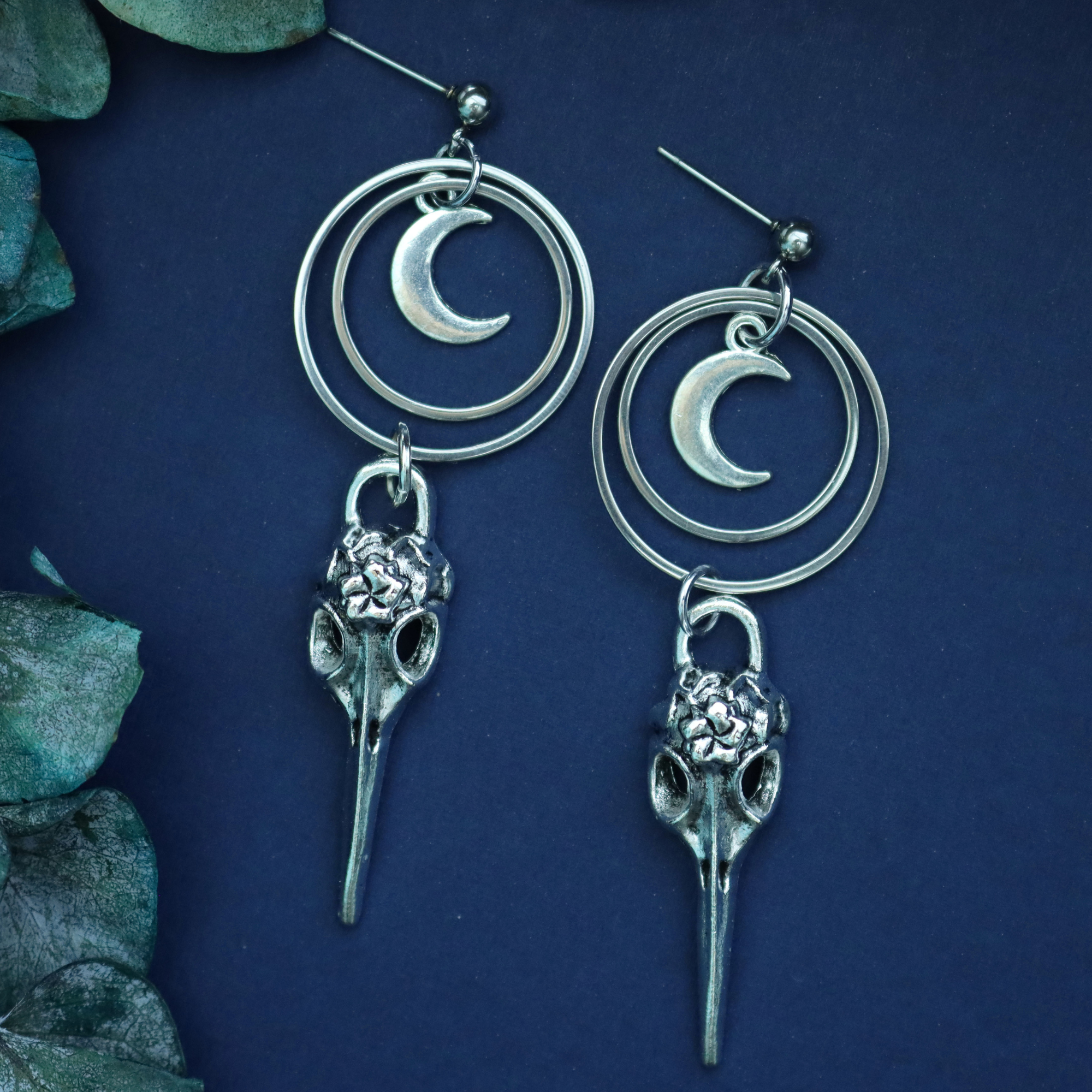 Silver Bird Skulls